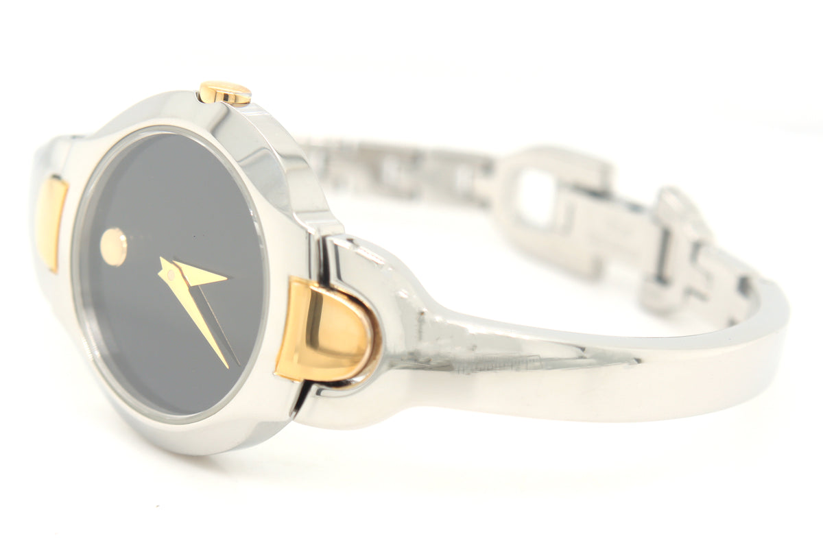 Movado Kara two tone  quartz bangle watch