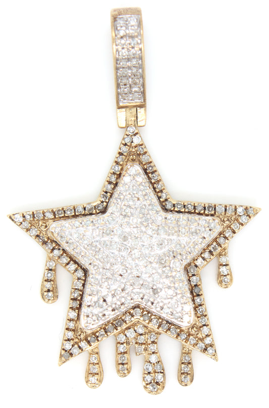 10kt Yellow gold cubic zirconia pendant