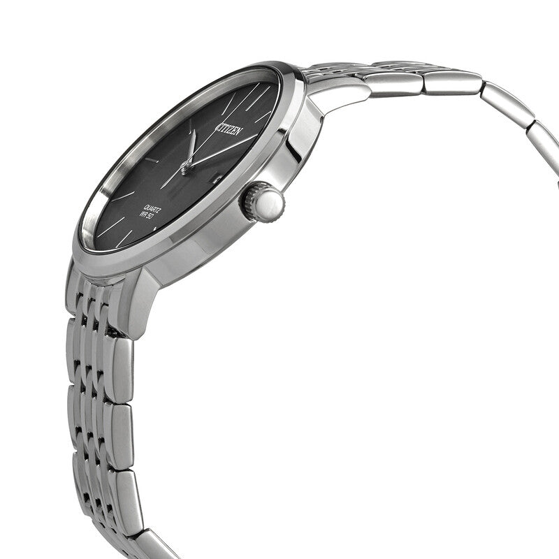 Citizen Quartz Grey Dial Stainless Steel Men's Watch
