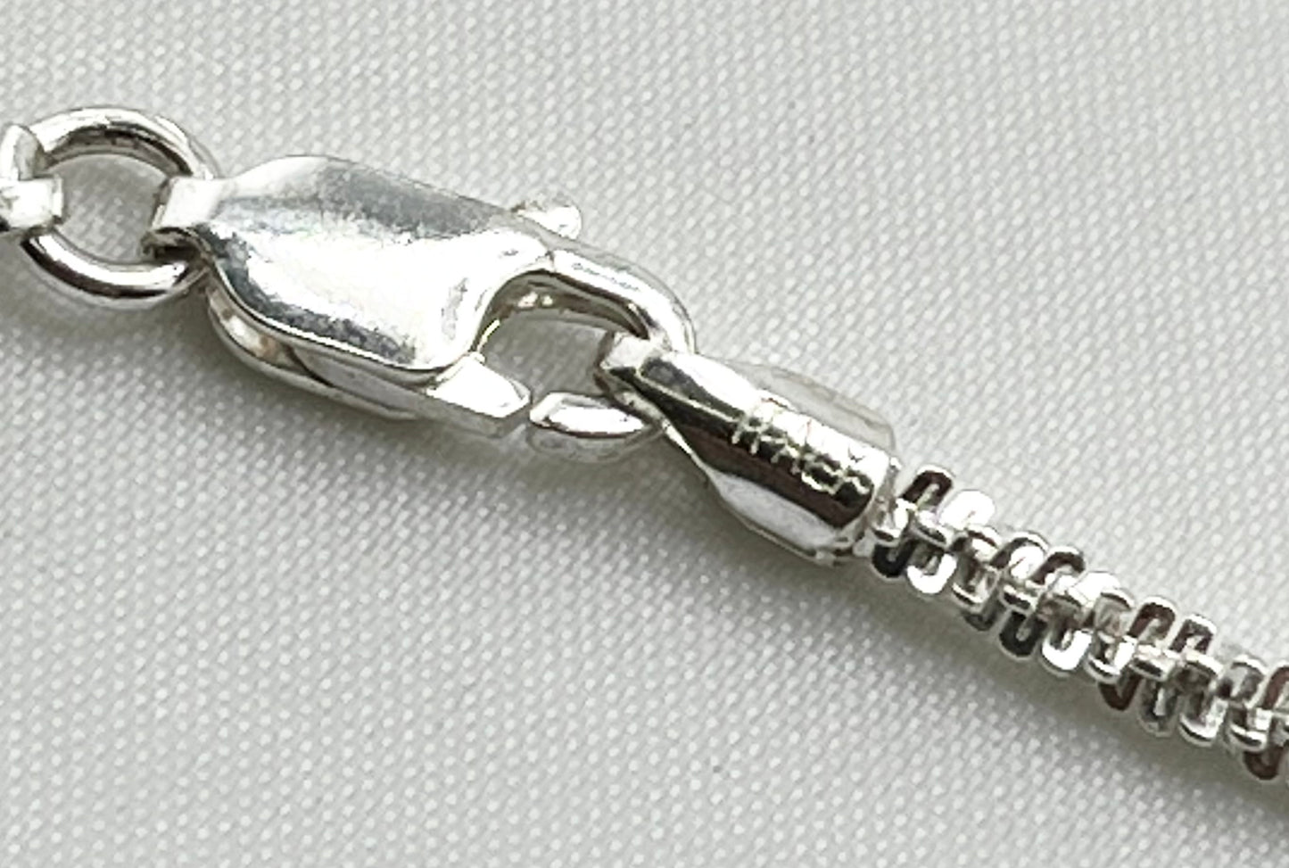 Italian 925 Sterling Silver 2mm Twist Classic Gypsophia Chain Necklace