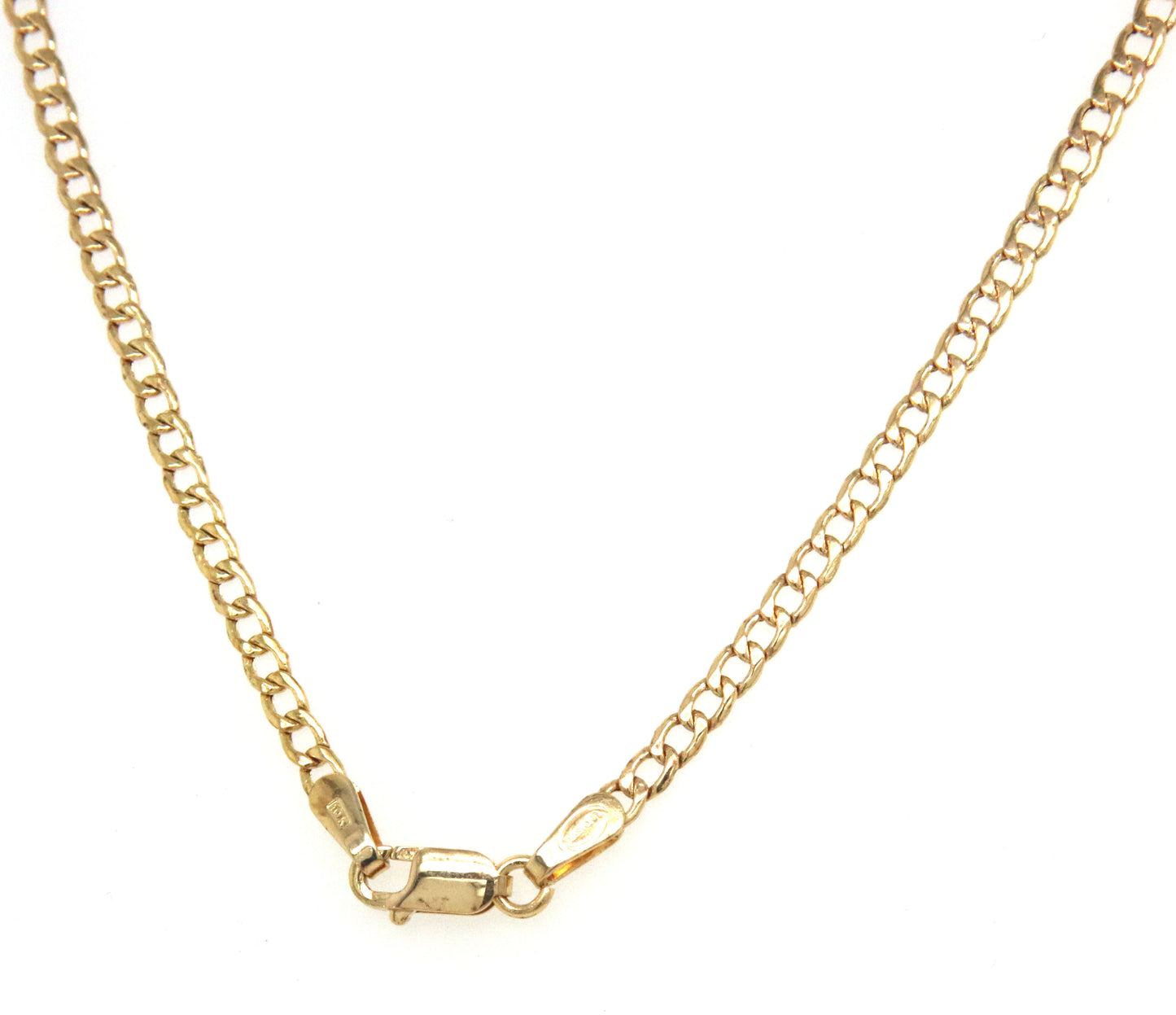 10kt Yellow gold Curb link chain necklace