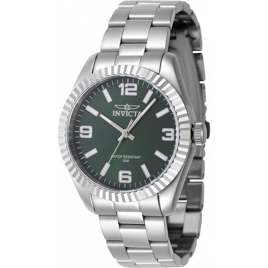 Invicta Specialty Womens Green Dial Stainless Steel Quartz Watch