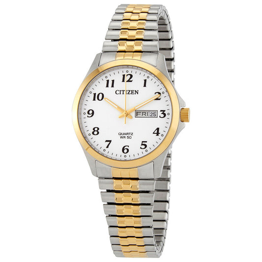 Citizen Chronograph Quartz White Dial Two-Tone Men's Watch