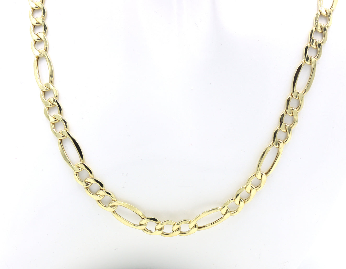 10kt Yellow gold Figaro chain necklace