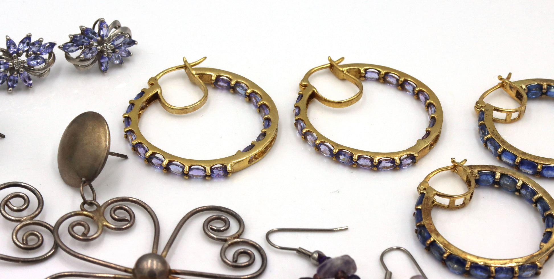 8Pairs of 925 sterling silver earrings