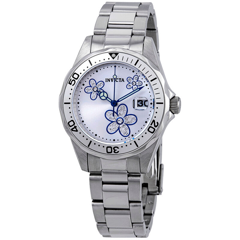 Invicta Pro Diver Women's Silver Dial Stainless Steel Watch