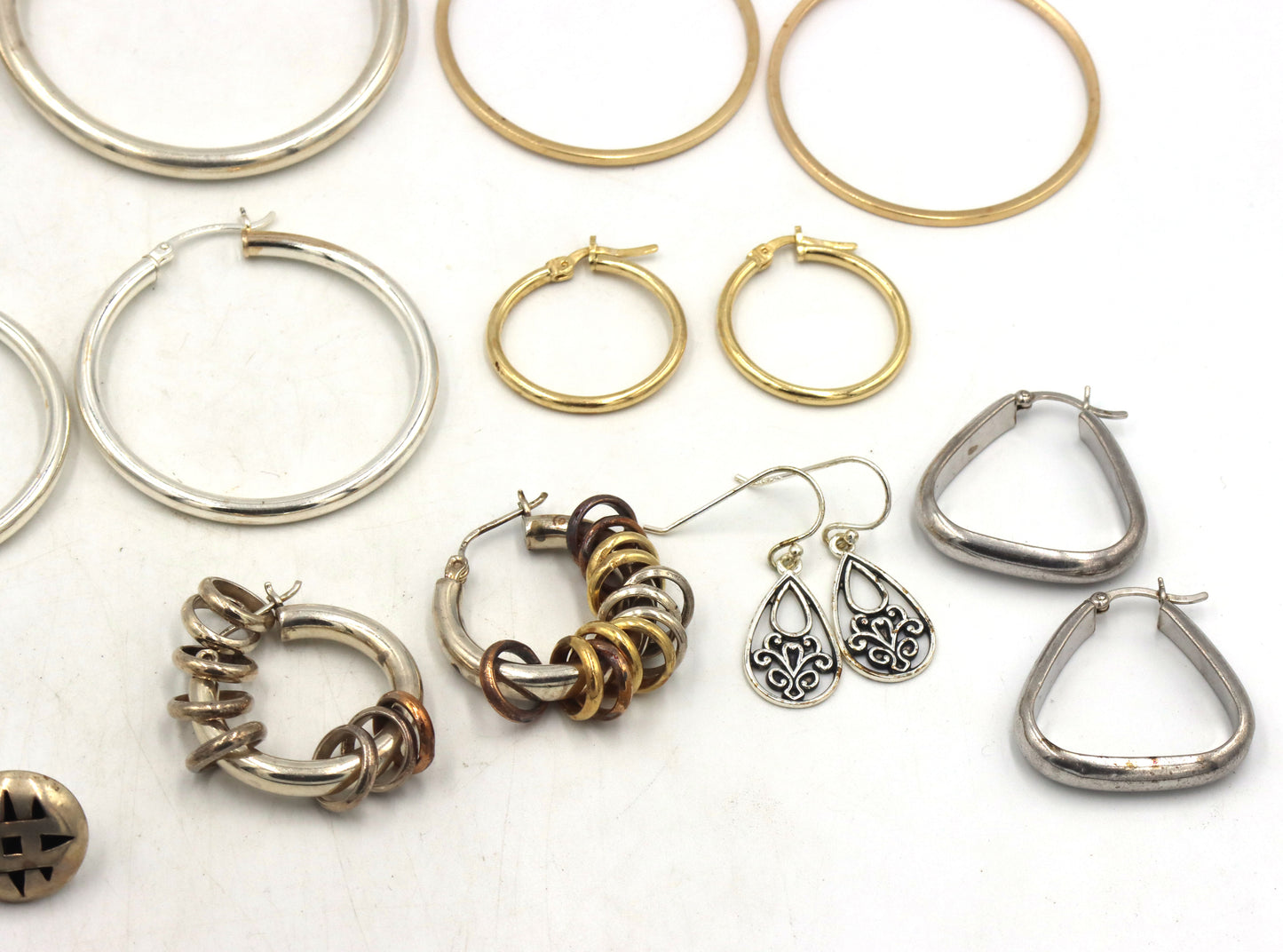 Group lot of Vintage 925 sterling silver earrings