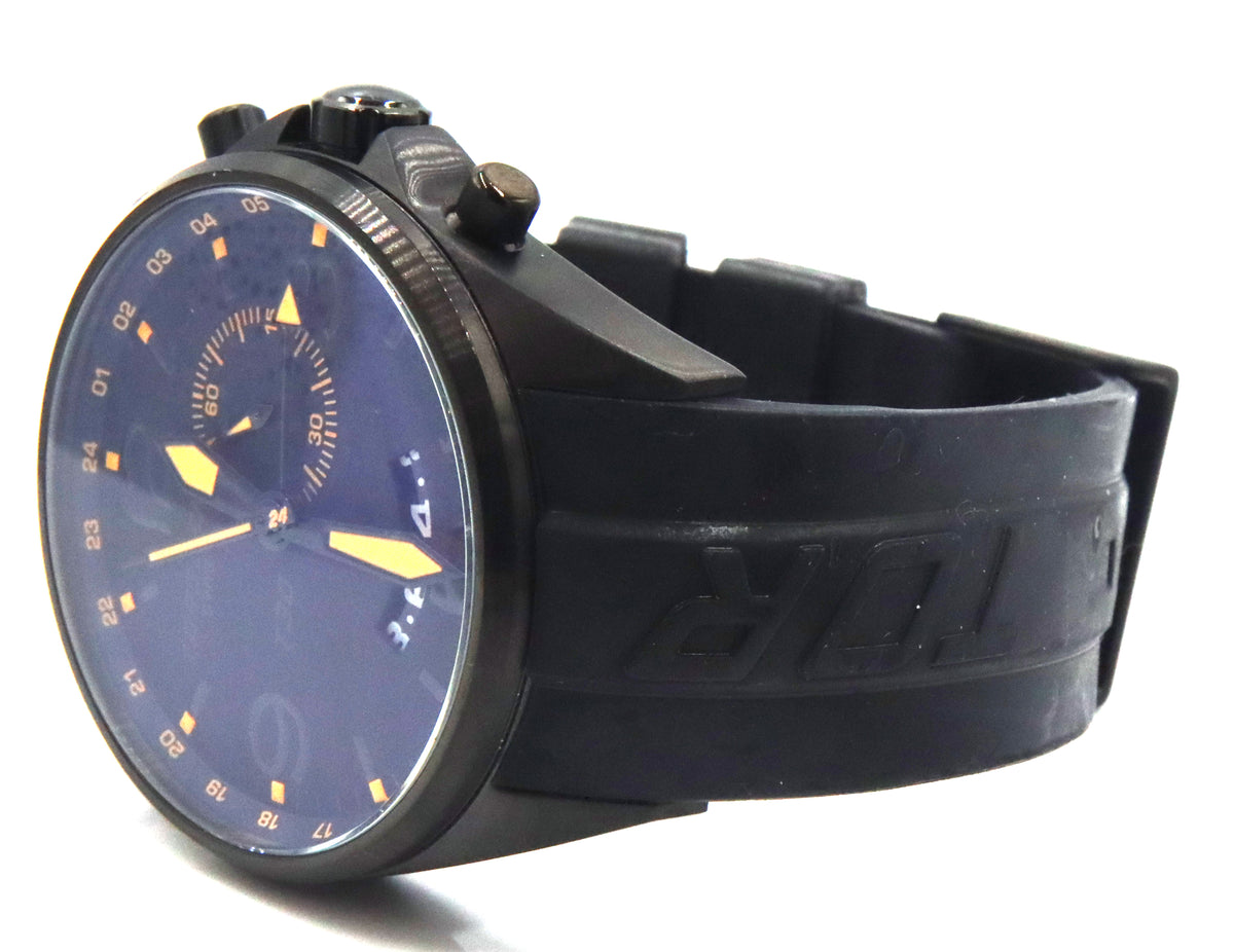 Clearly Torgoen orange dial watch