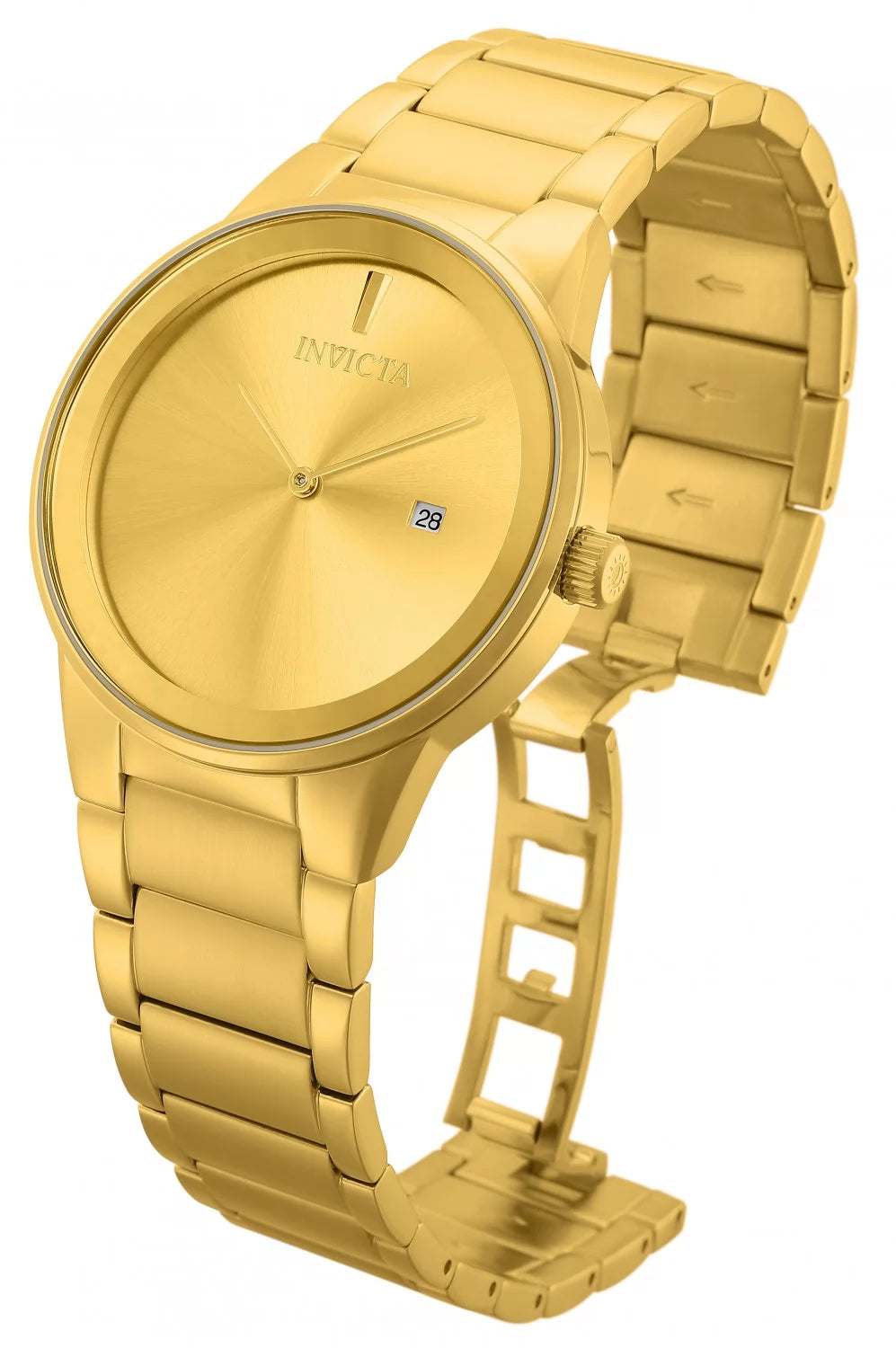 Invicta Men's Specialty Quartz 2 Hand Gold Dial Watch