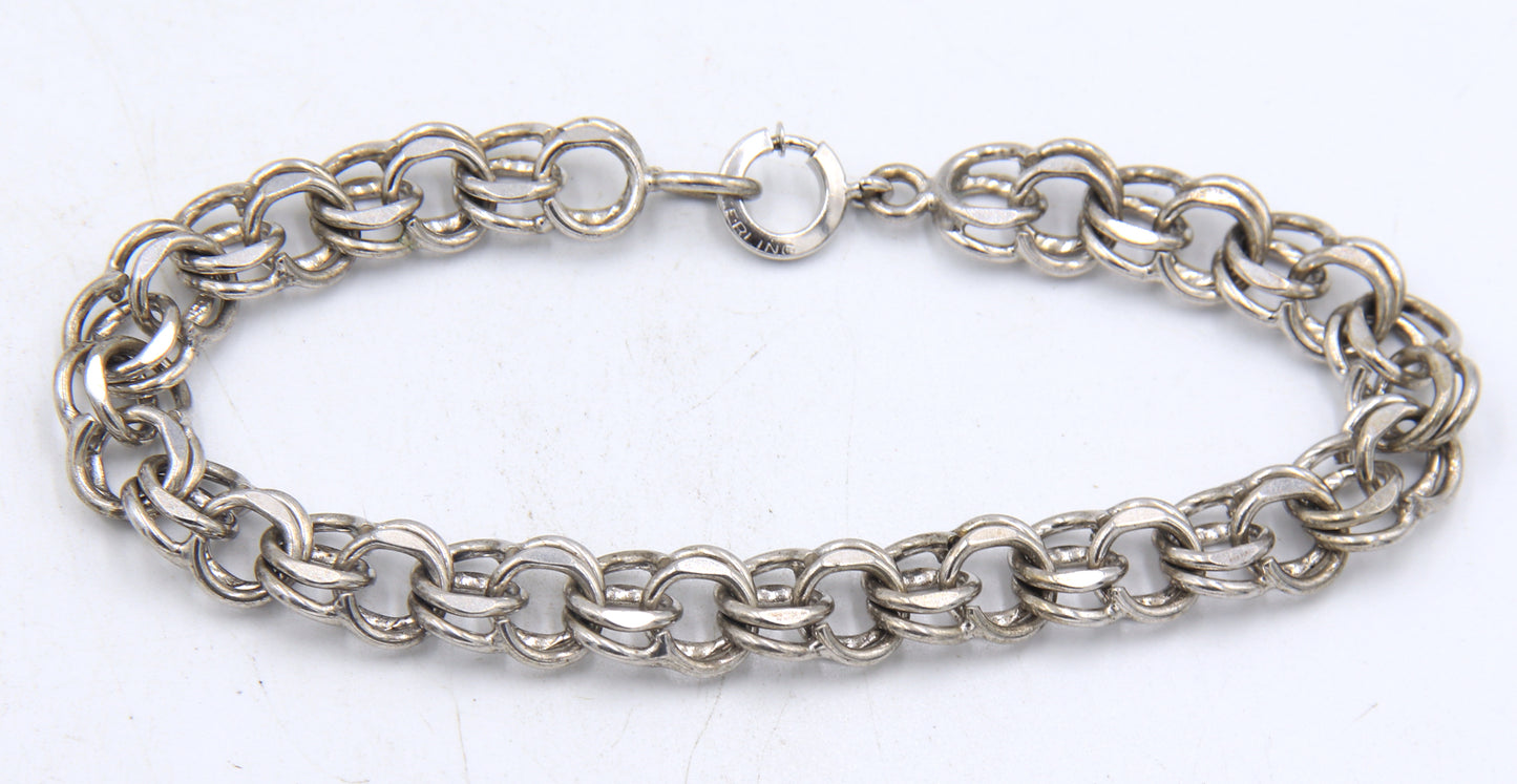 Group Lot of 8 Vintage 925 Sterling Silver Bracelets