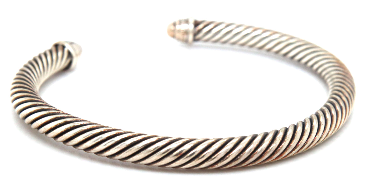 David Yurman classic cable cuff bracelet with diamonds