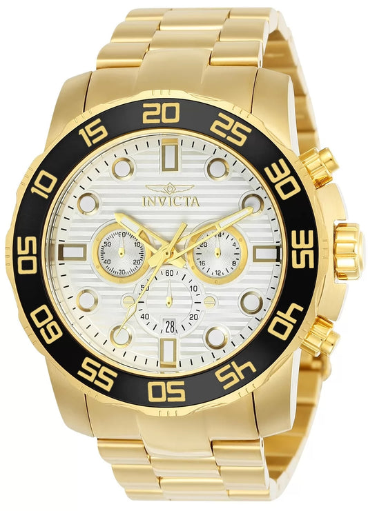 Invicta Men's Pro Diver Quartz Chronograph Silver Dial Watch