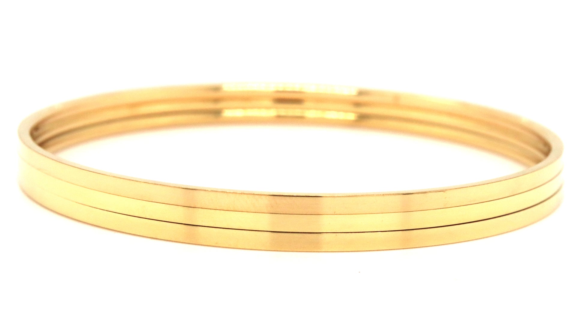 Set of 3 gold plated bangles