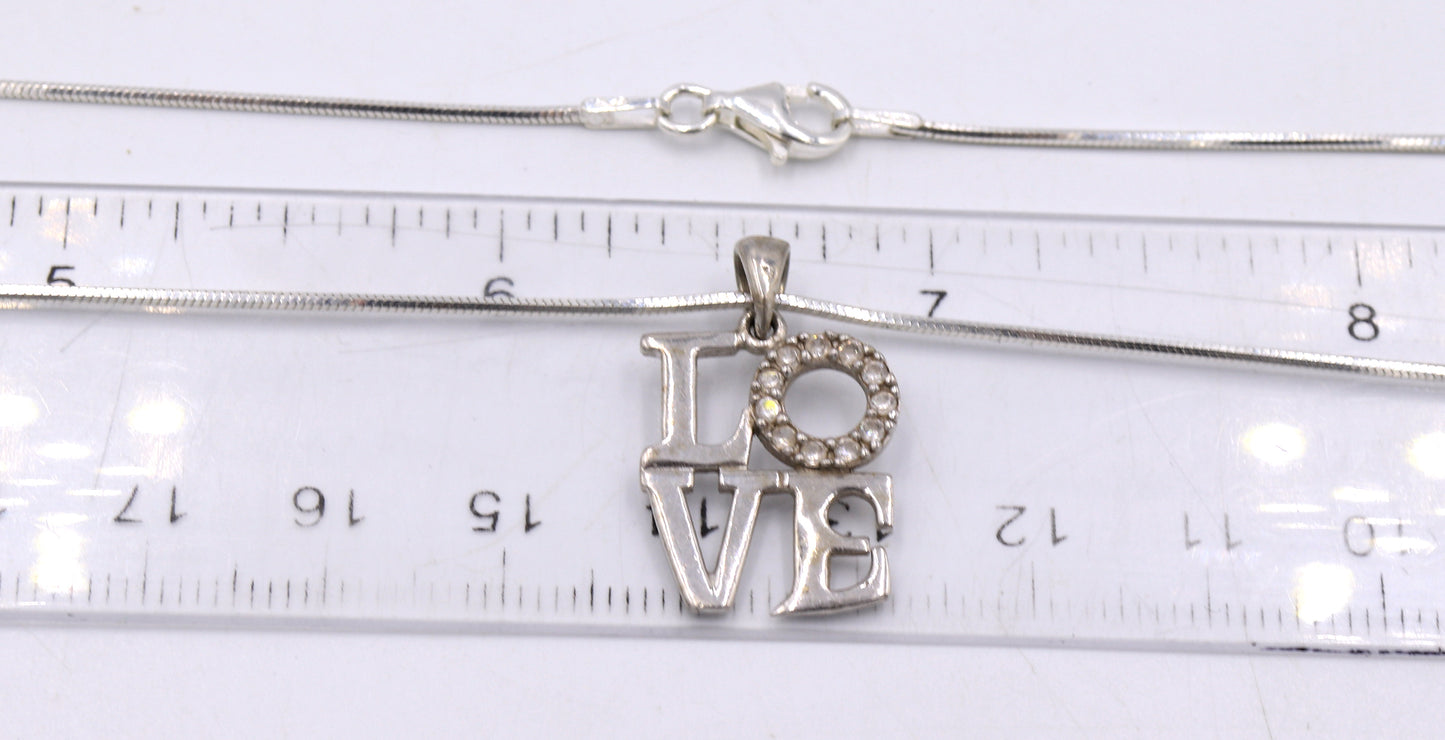 Group lot of vintage 925 sterling silver necklaces