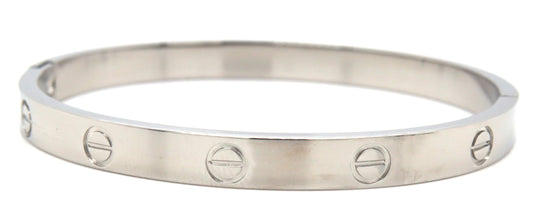 Stainless steel love bangle bracelet