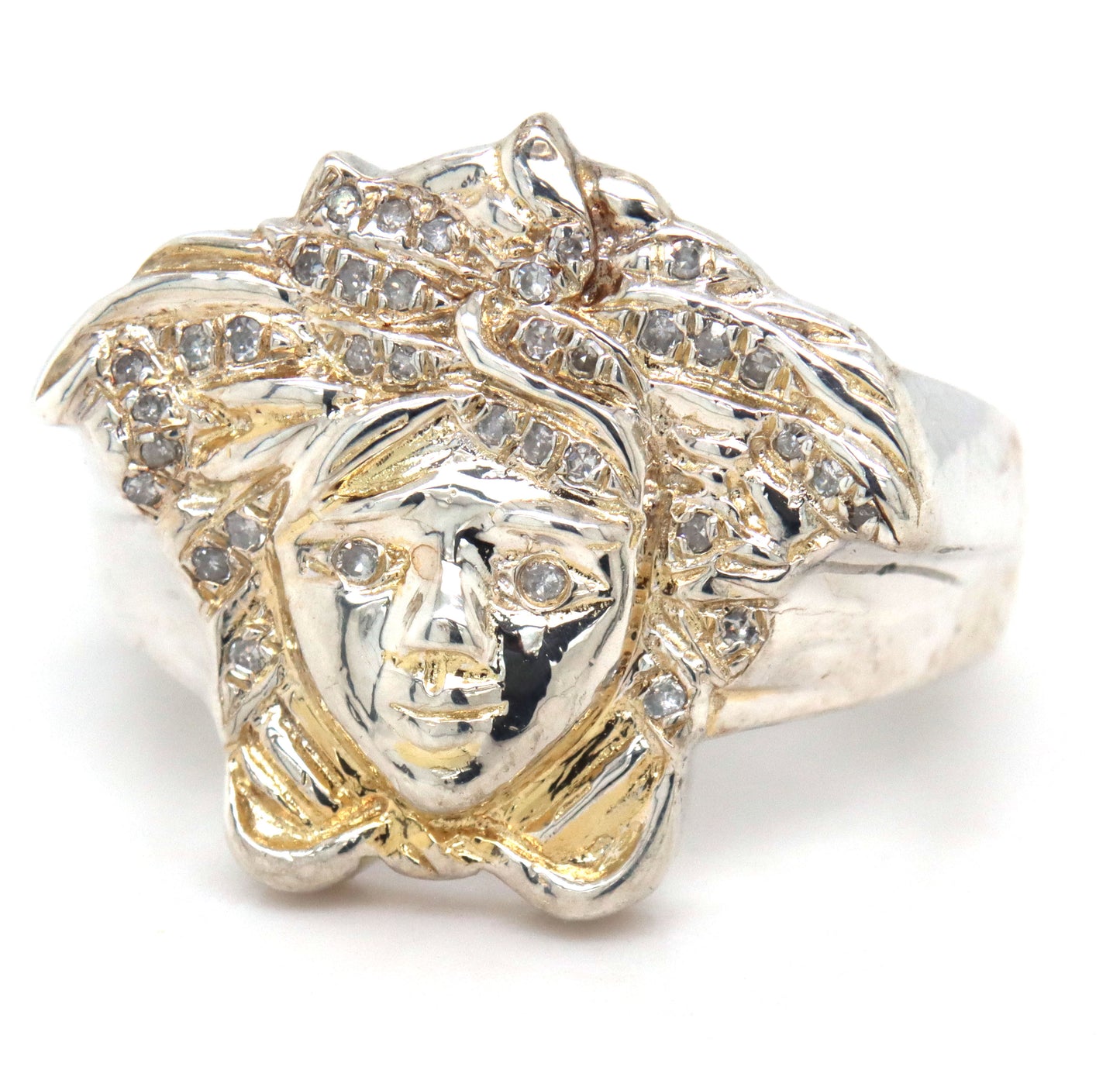 925 Sterling silver Medusa ring