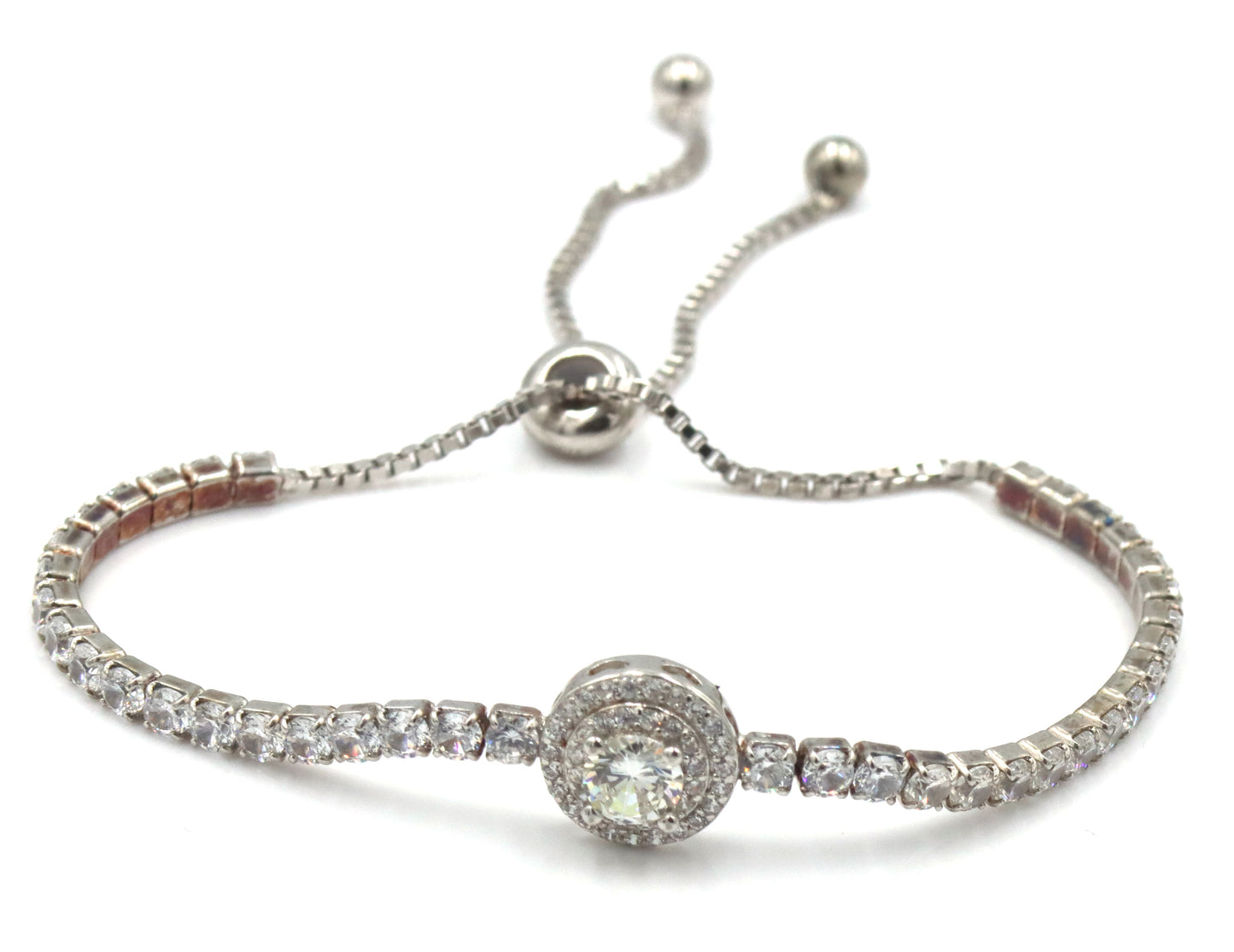 Lot of 2 Vintage 925 sterling silver bracelets