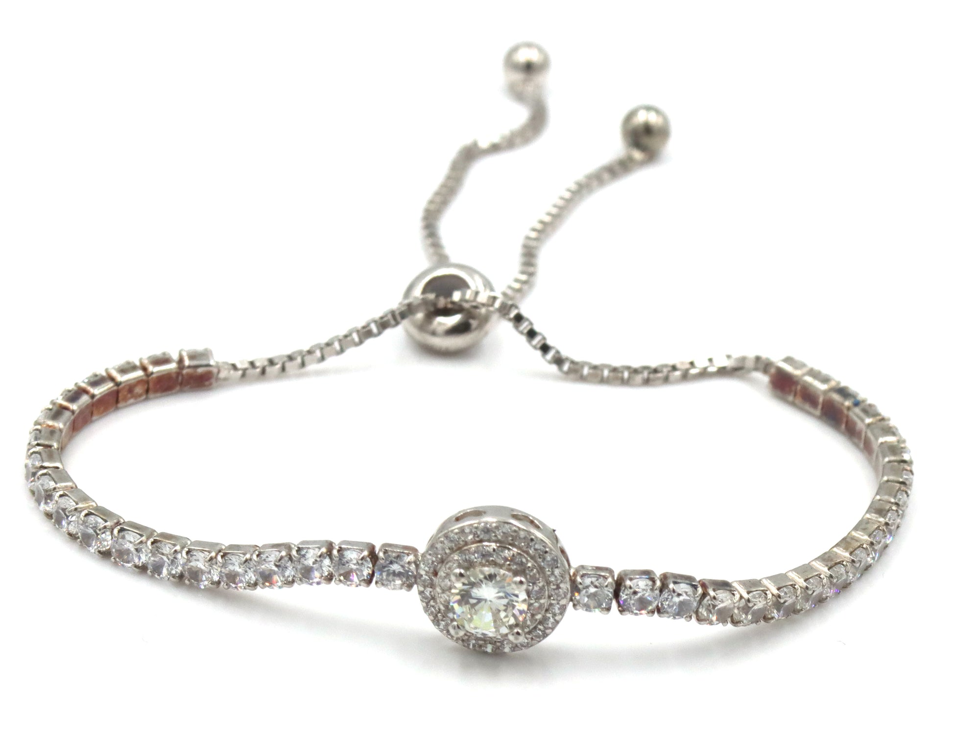 Lot of 2 Vintage 925 sterling silver bracelets