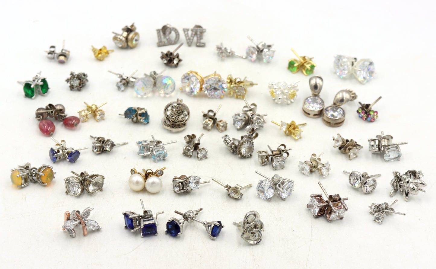 Group lot of Vintage 925 sterling silver earrings