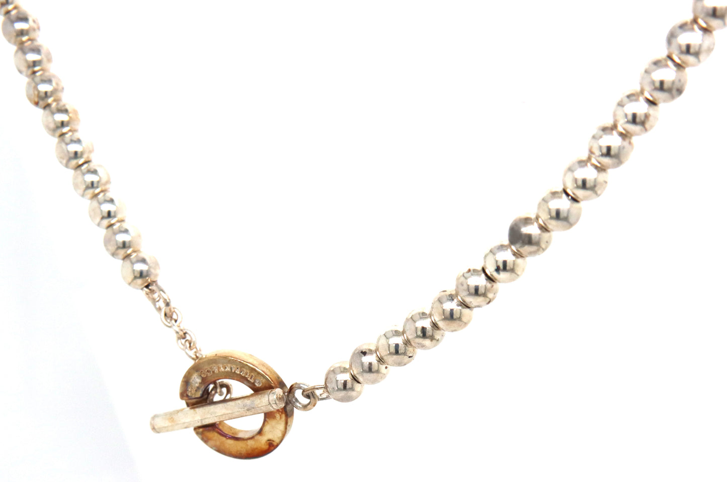 Tiffany & Co bead toggle necklace