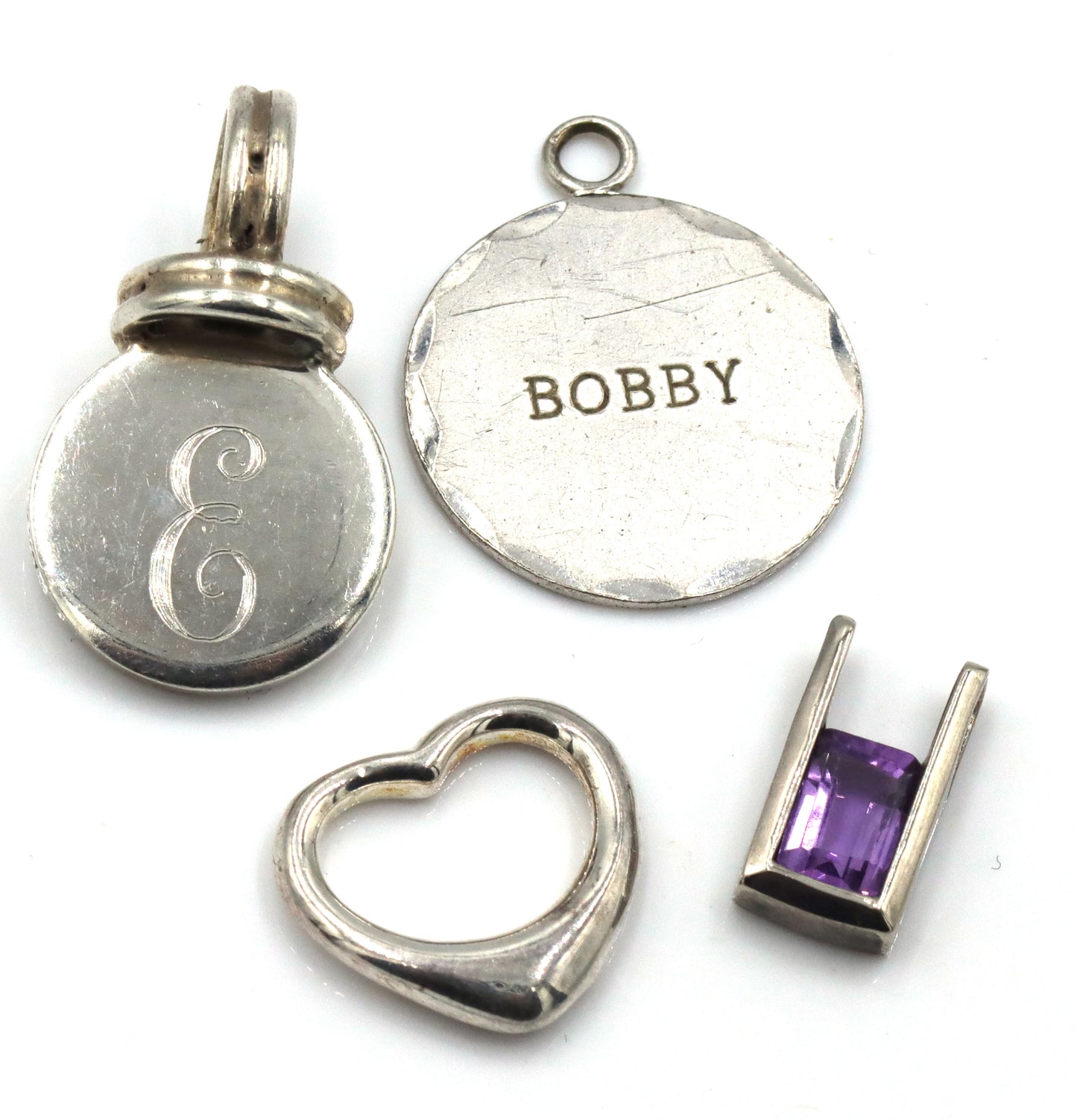Group lot of 5 Vintage 925 sterling silver charms