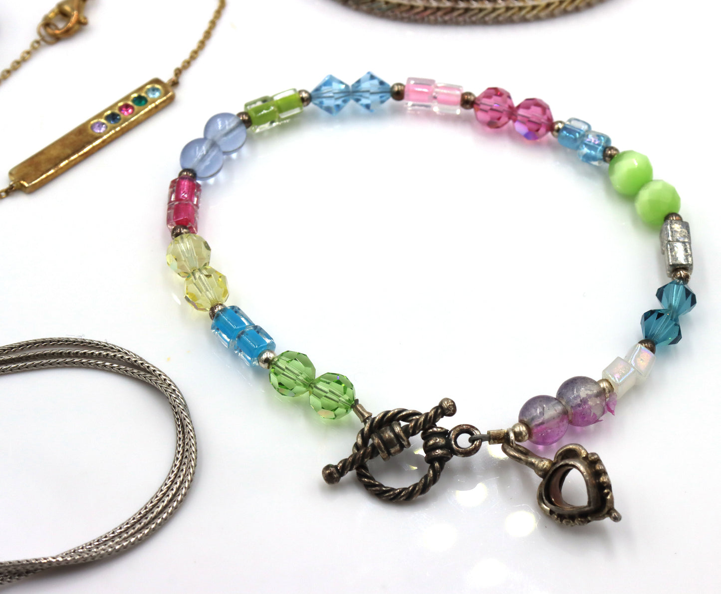 Group lot of 11 vintage 925 sterling silver bracelets