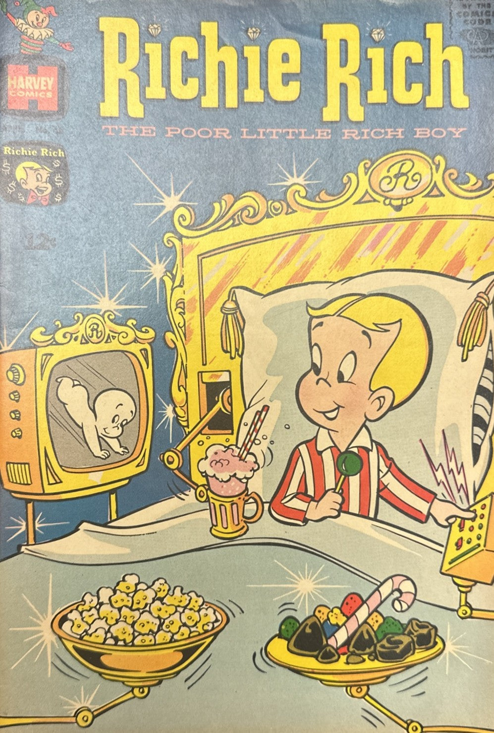 Vintage Comic Book Lot – DC, Harvey, Marvel – Ghosts, Wendy, Richie Rich, Felix, Legion Annual & Mor