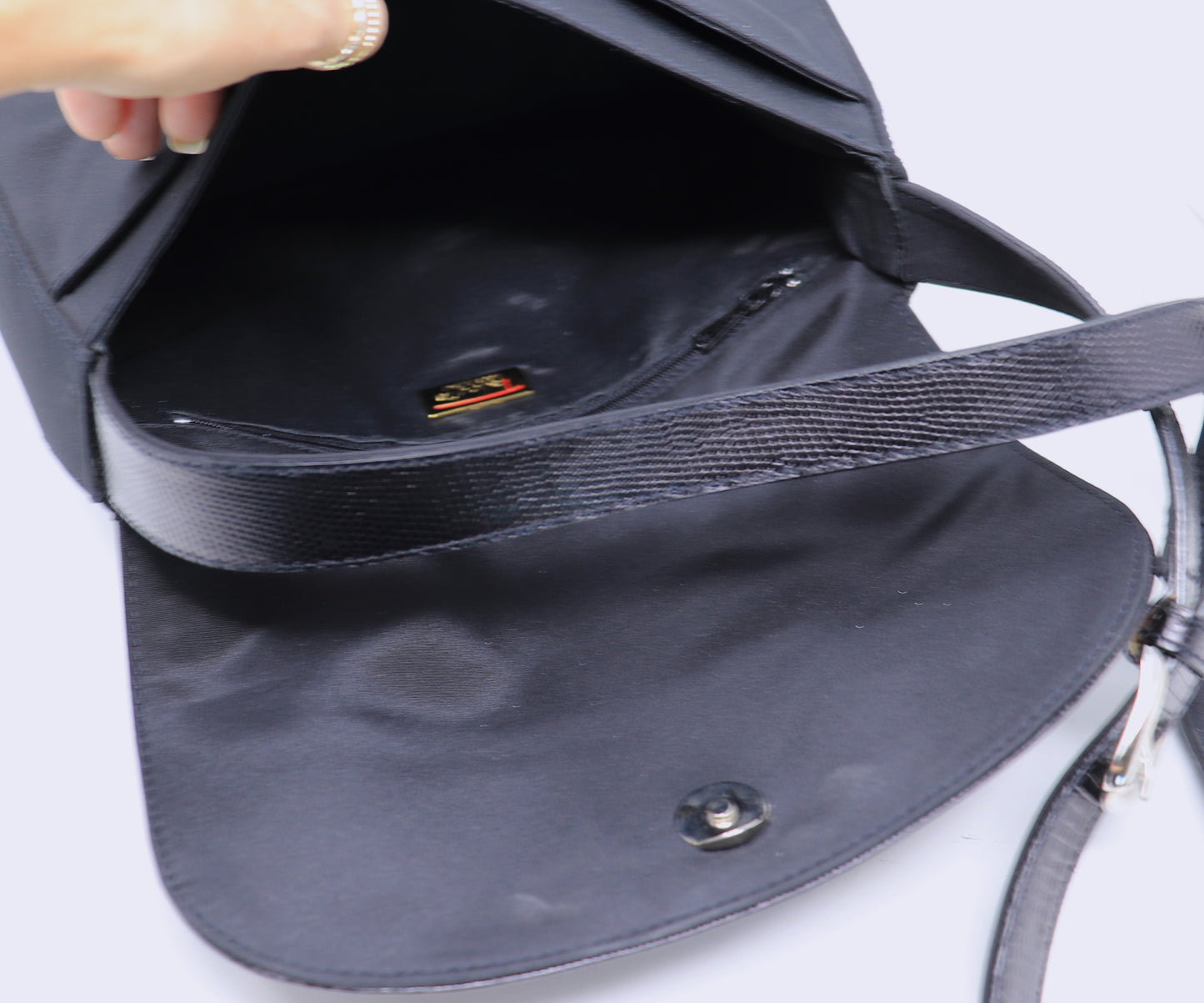 Preowned Talbots Black Fabric purse