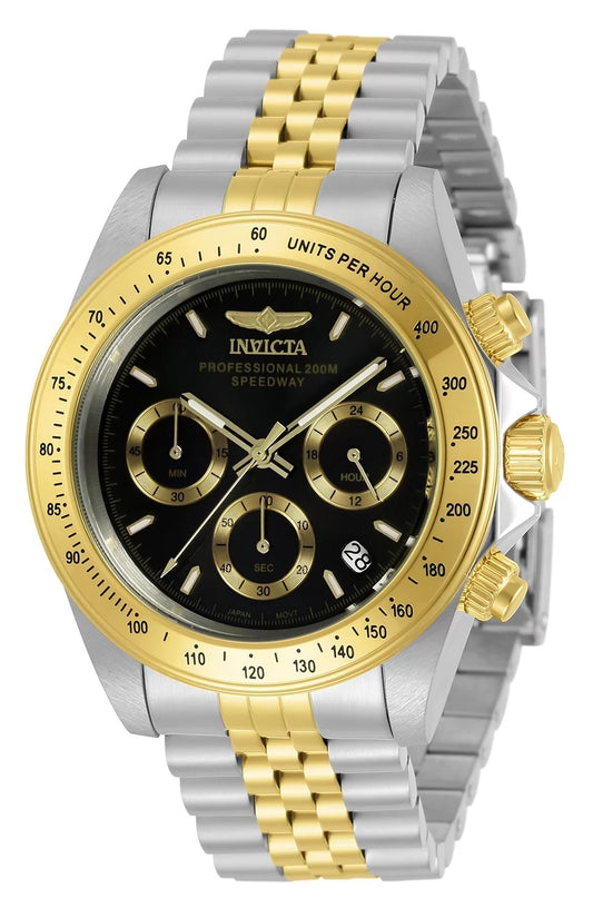 Invicta Men's Speedway Quartz Chronograph Black Dial Watch