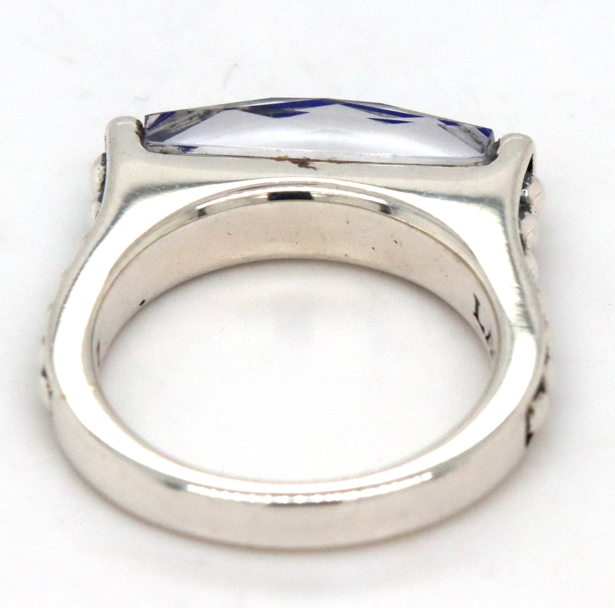 Lagos doublet ring in sterling silver