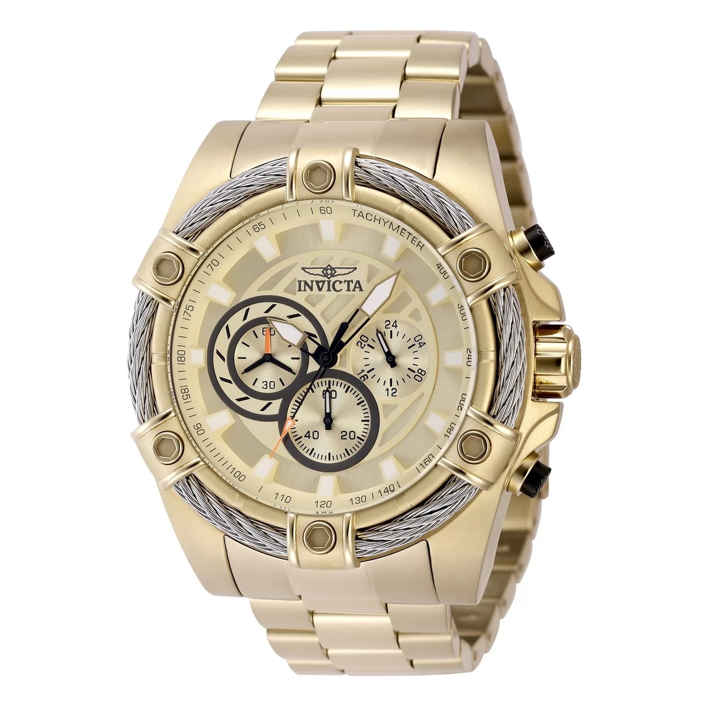 Invicta Men's Bolt Quartz Chronograph Gold Dial Watch