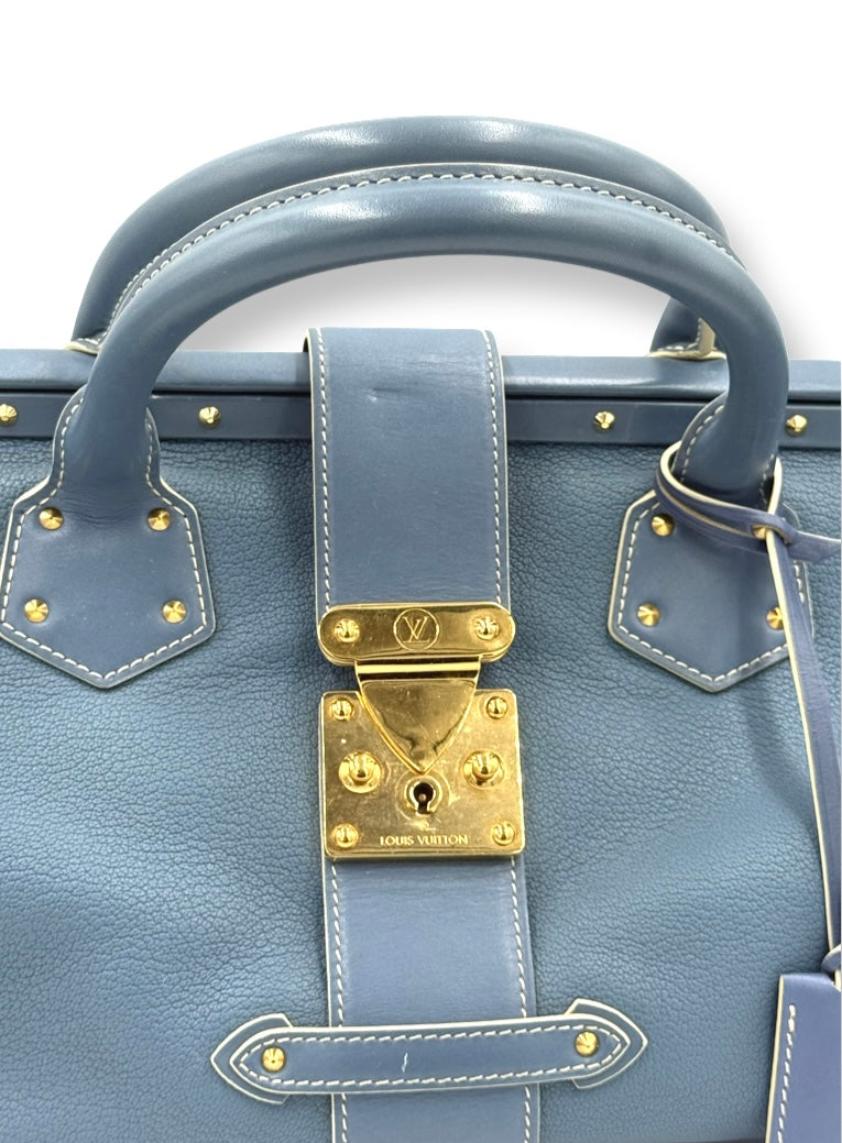 Louis Vuitton Blue Suhali Leather L'Ingenieux GM Bag
