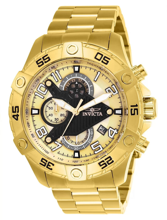 Invicta Men's S1 Rally Quartz Multifunction Gold Dial Watch