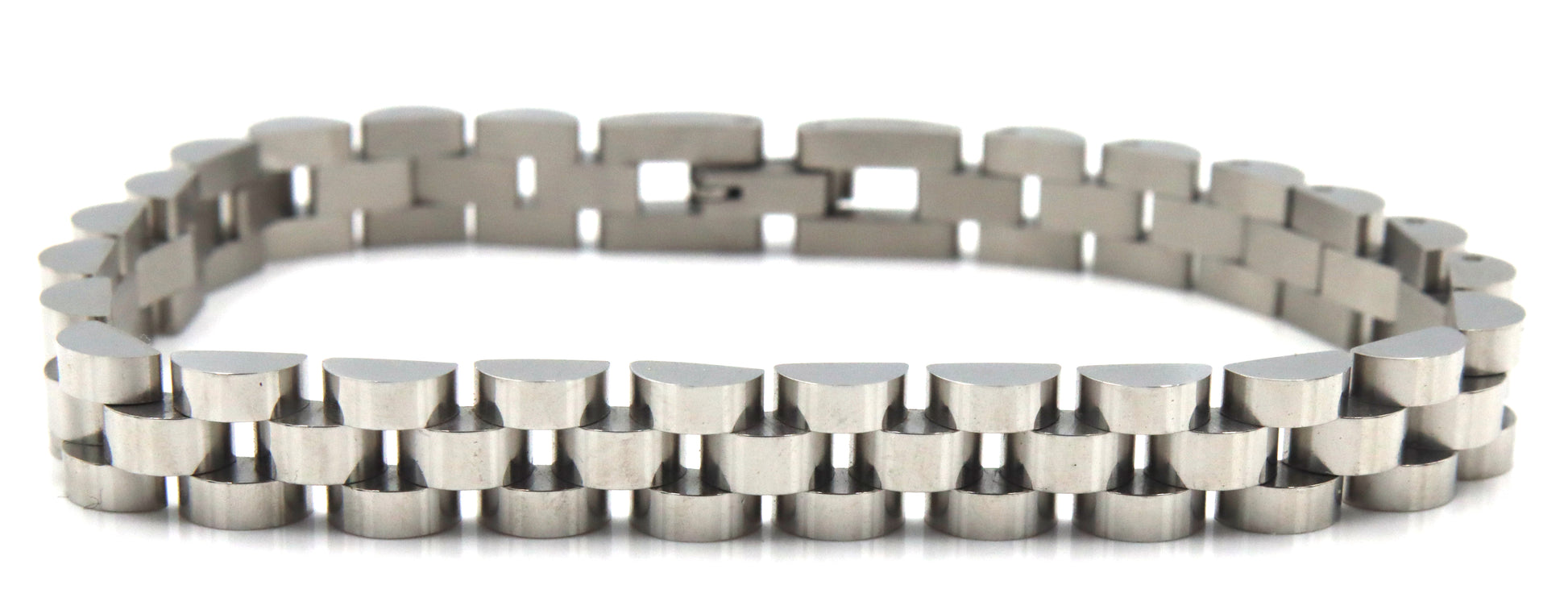 Stainless steel watch link bracelet