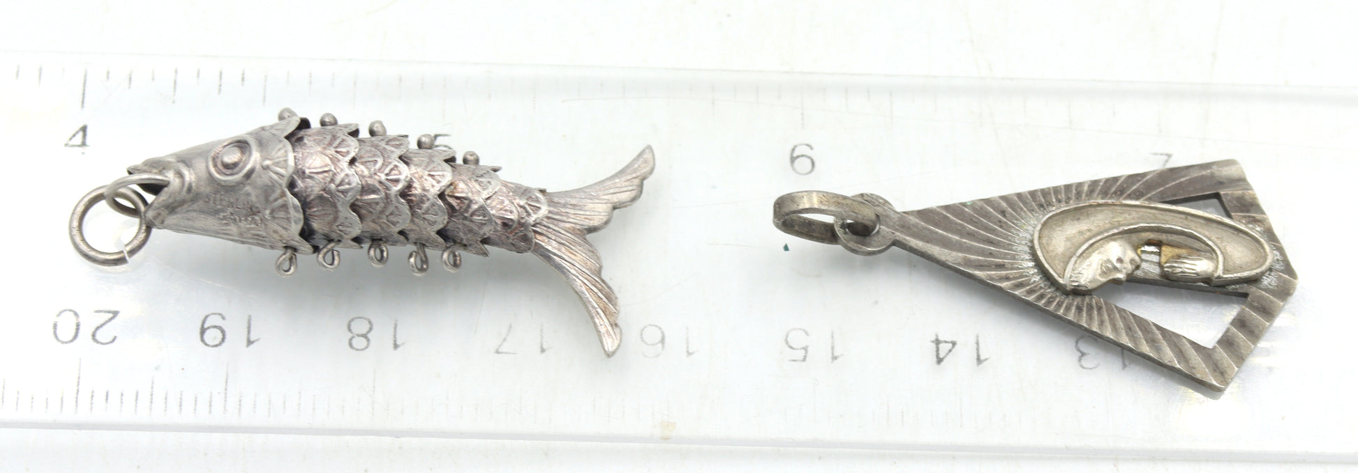 Group lot of vintage 925 sterling silver pendants