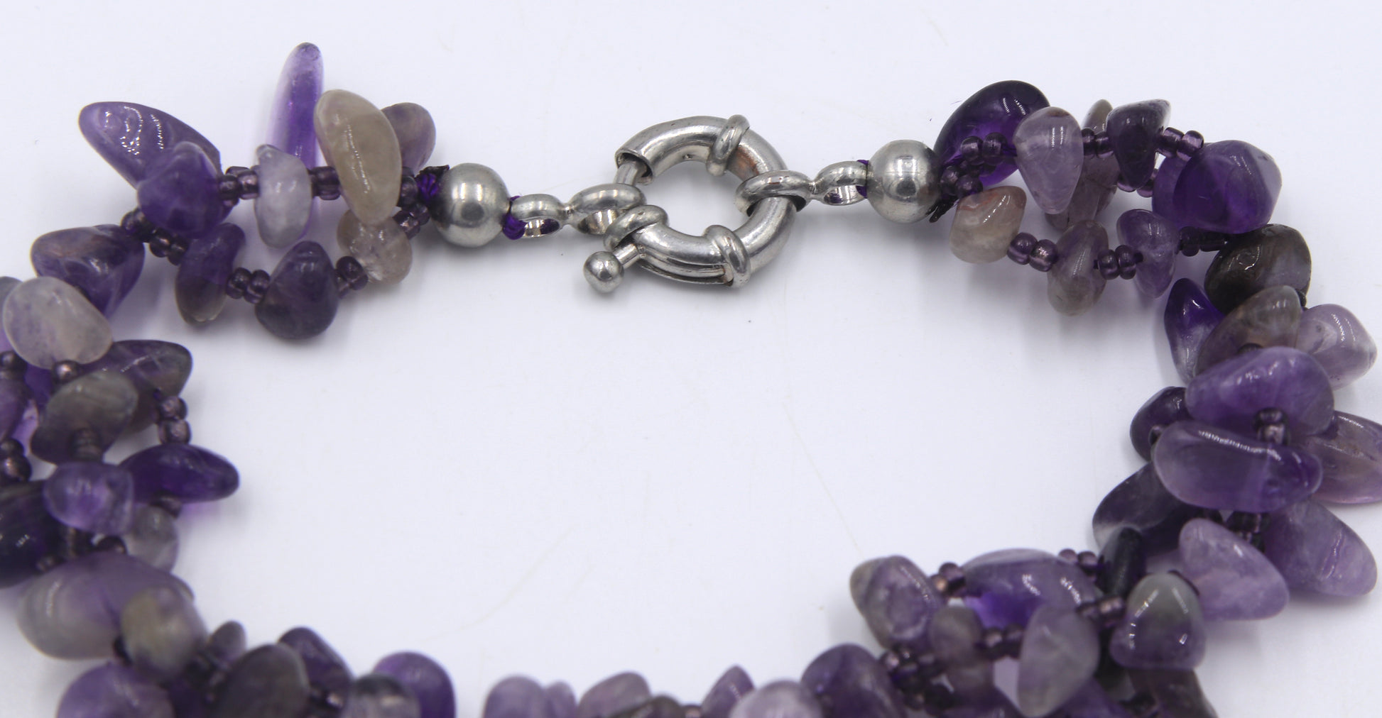 Amethyst necklace with matching bracelet