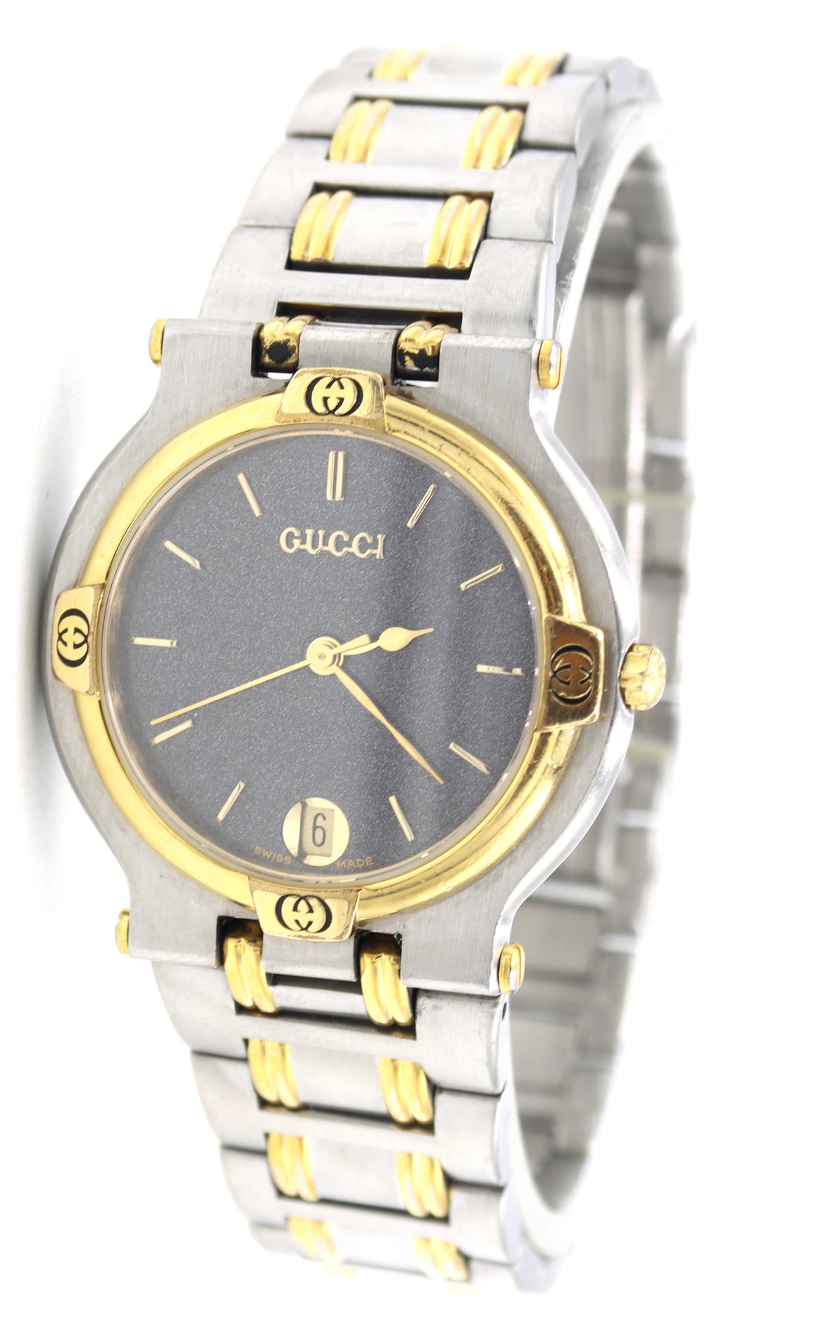 Gucci 9000M 2 tone quartz watch