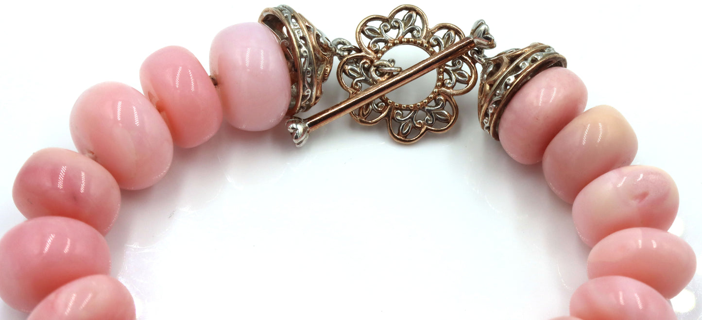 925 Sterling Silver Peruvian Puink Toumaline Set