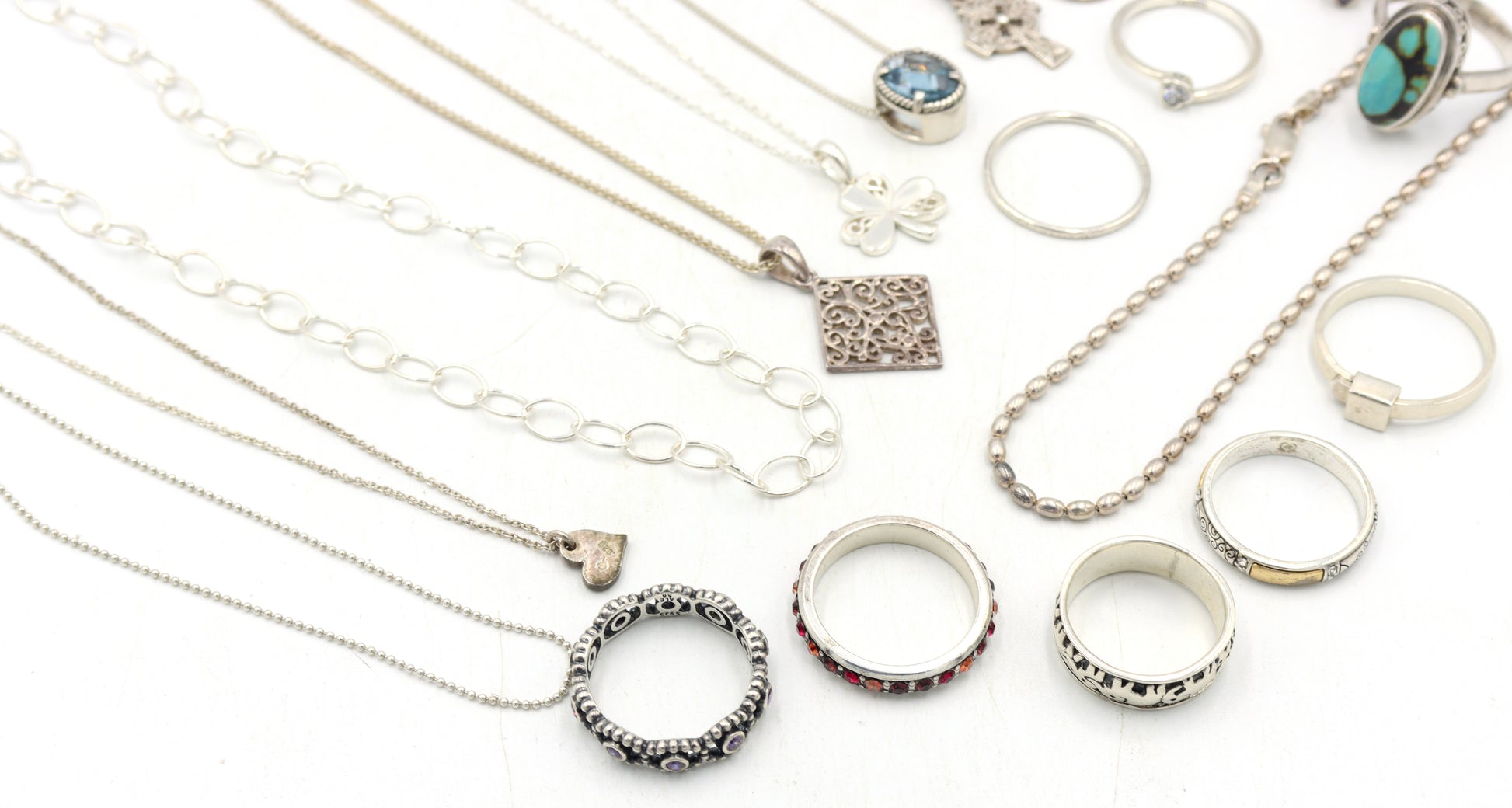 Big group lot of Vintage 925 sterling silver miscellaneous jewelry