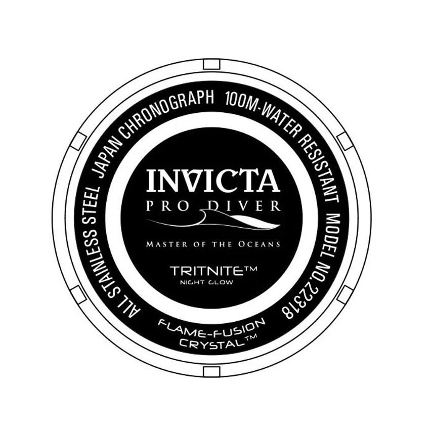 Invicta Men's Pro Diver Quartz Chronograph Black Dial Watch