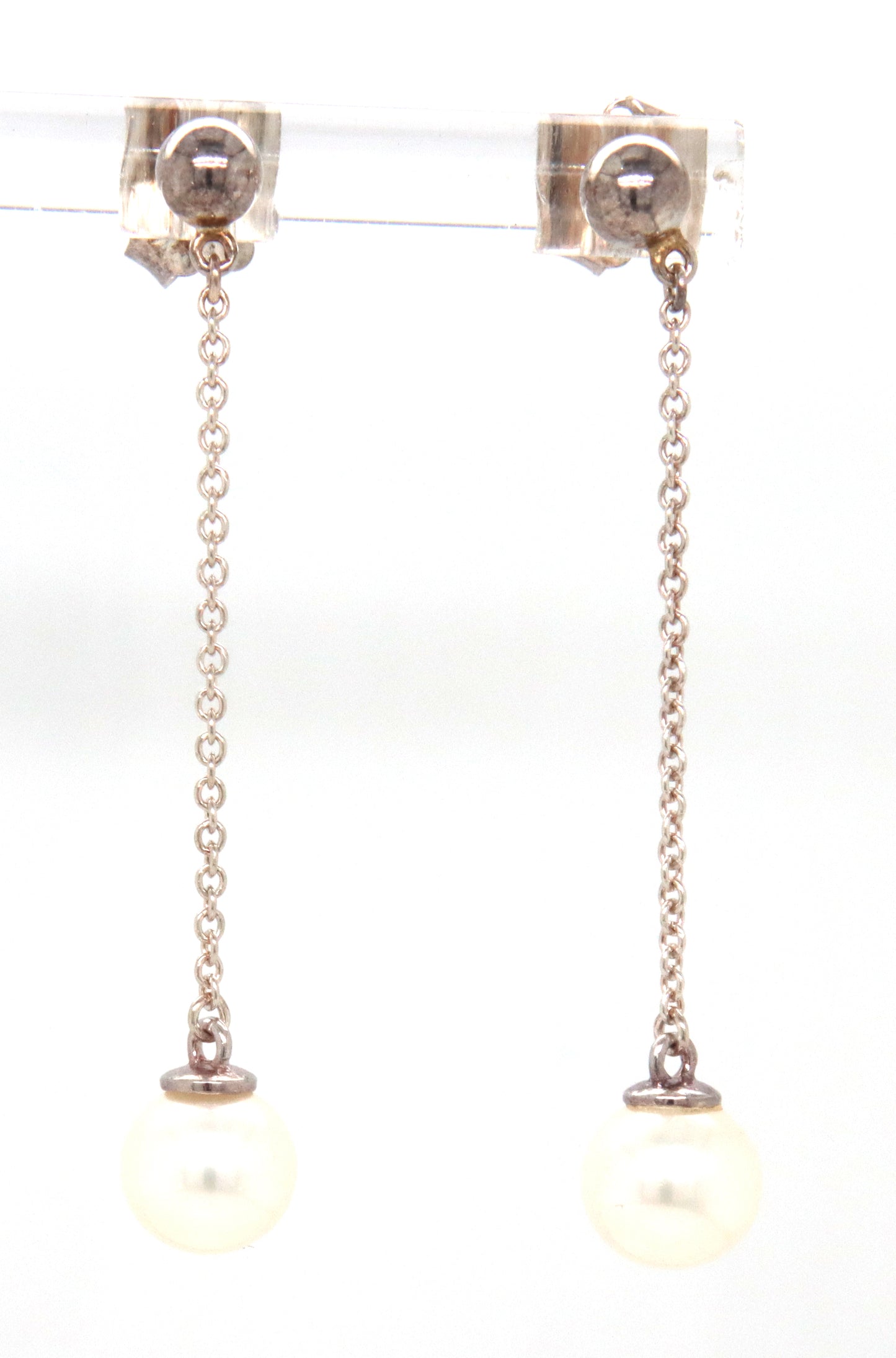 Tiffany & CO Ziegfeld pearl dangle earrings
