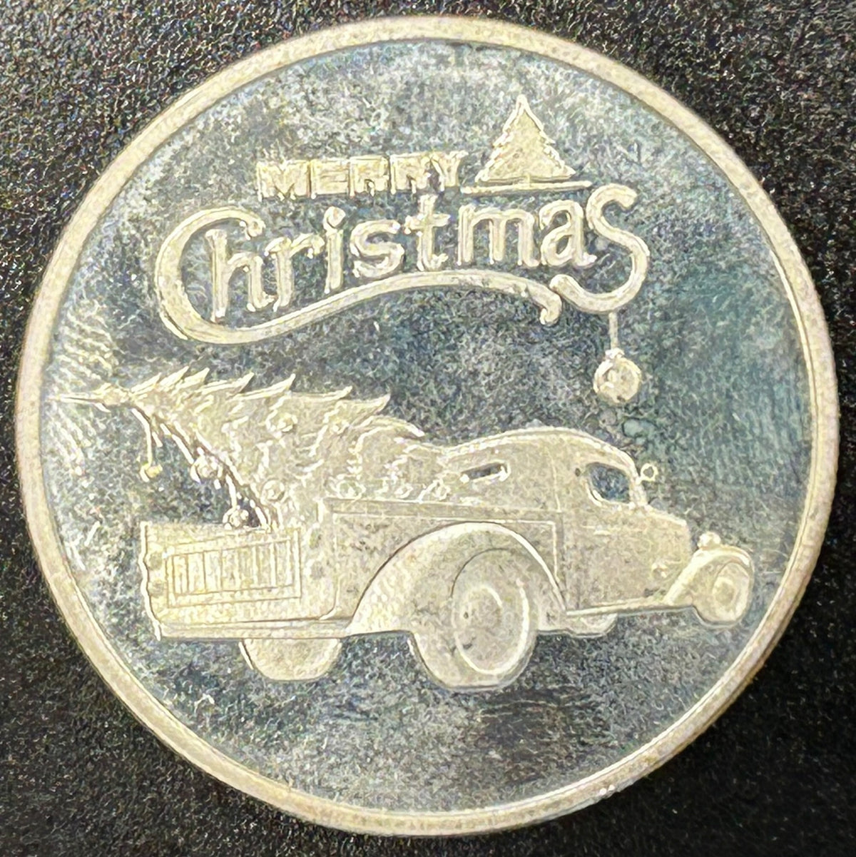 2022 Merry Christmas and Happy Holidays 1 oz .999 Fine Silver Round