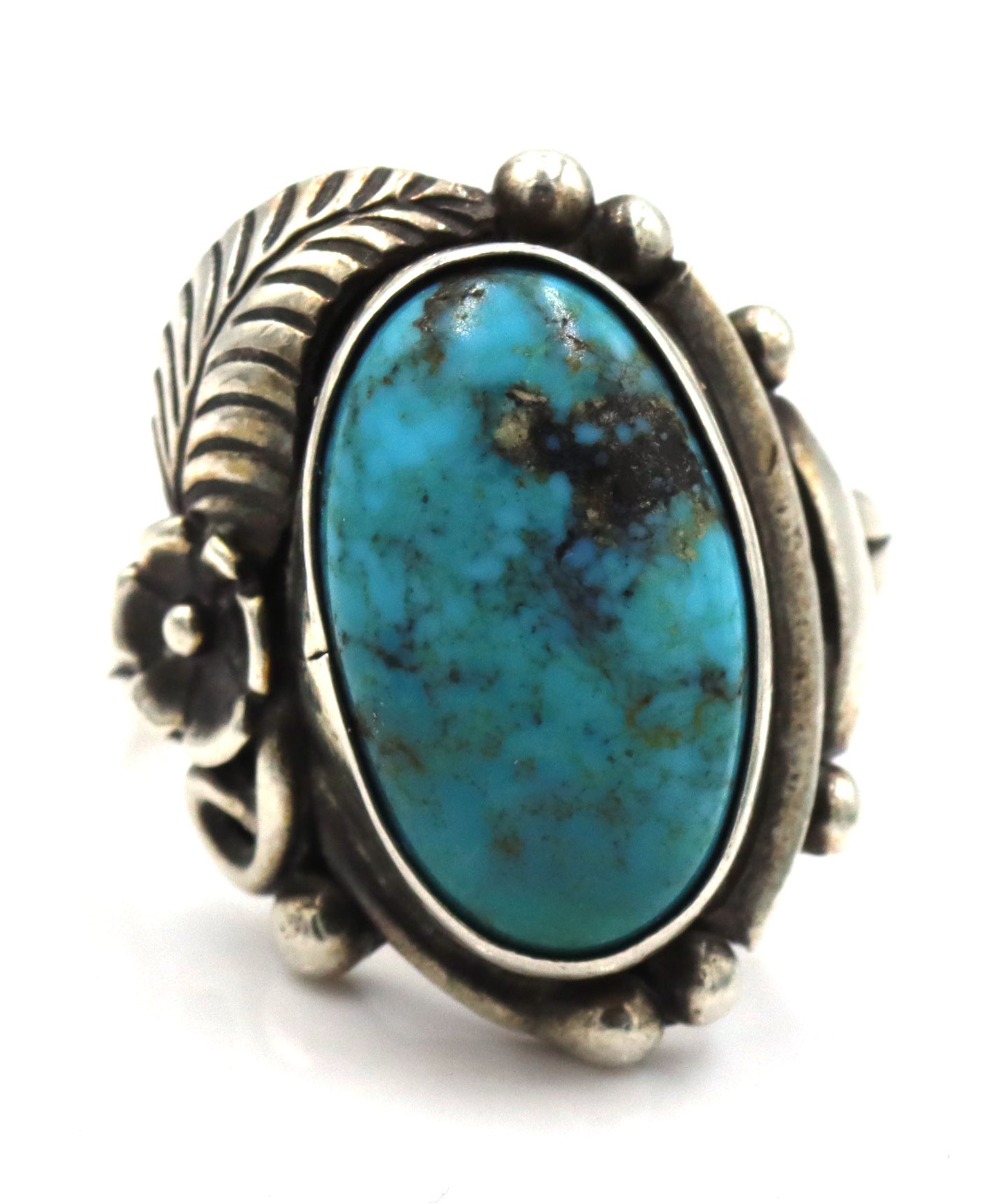 Group lot of 3 Vintage 925 sterling silver turquoise rings