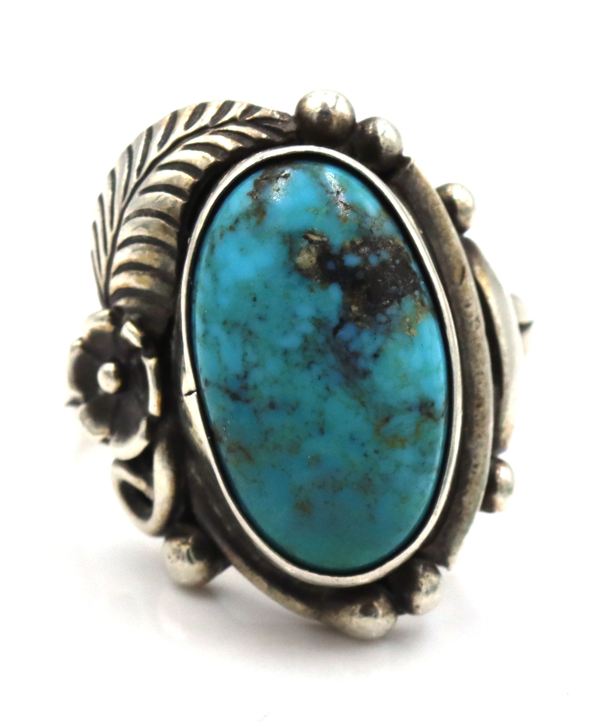 Group lot of 3 Vintage 925 sterling silver turquoise rings