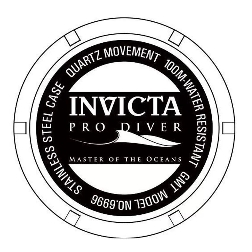 Invicta Men's Pro Diver Quartz GMT Black Dial Watch