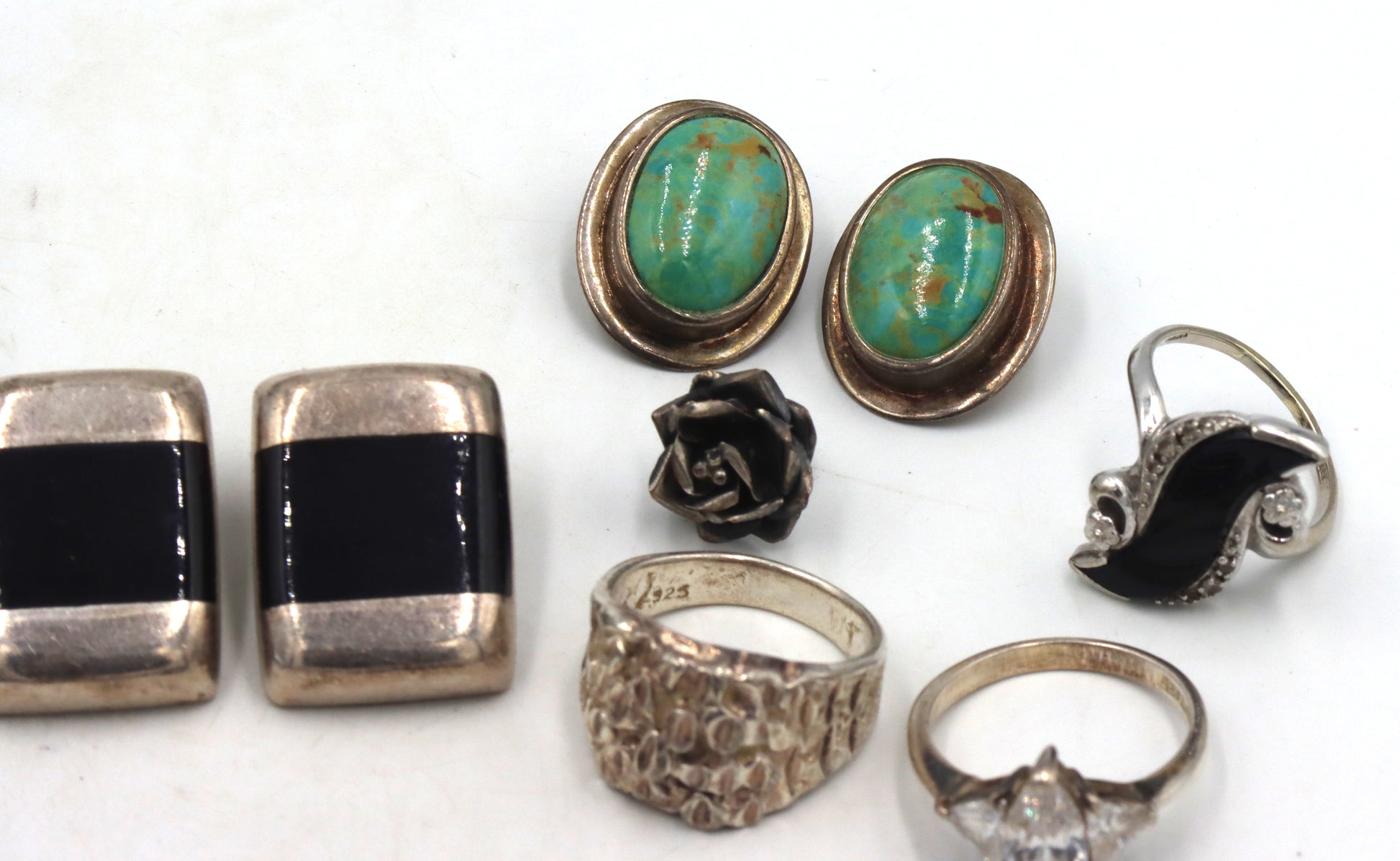 Group lot of Vintage 925 sterling silver mixed jewelry