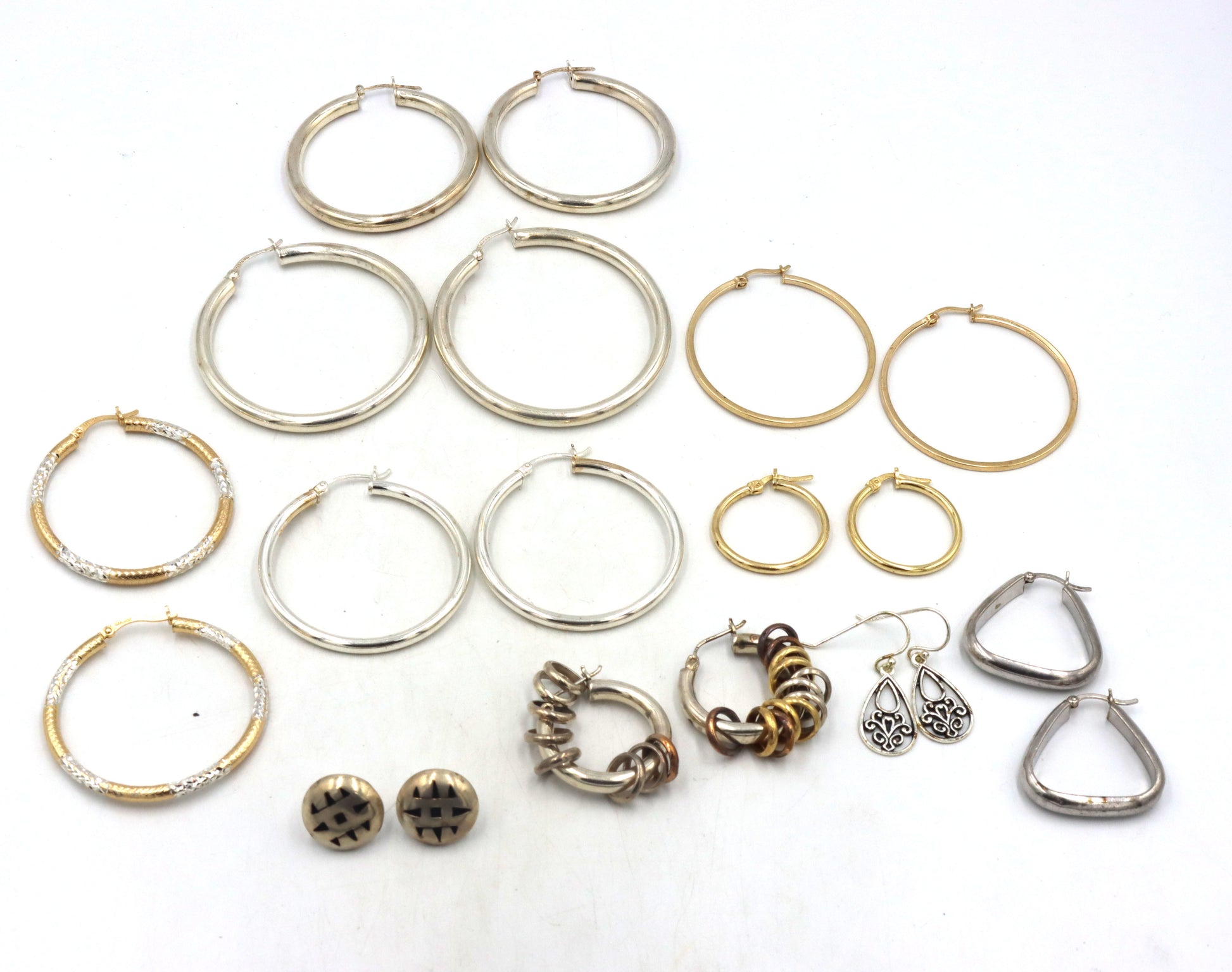 Group lot of Vintage 925 sterling silver earrings