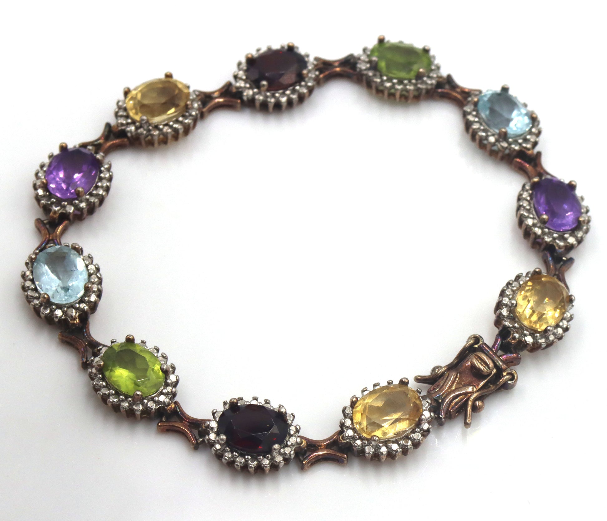Group lot of 3 vintage 925 sterling silver bracelets