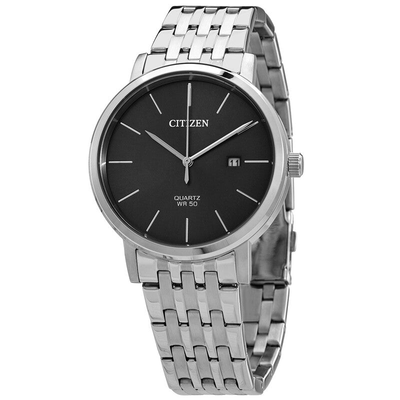 Citizen Quartz Grey Dial Stainless Steel Men's Watch