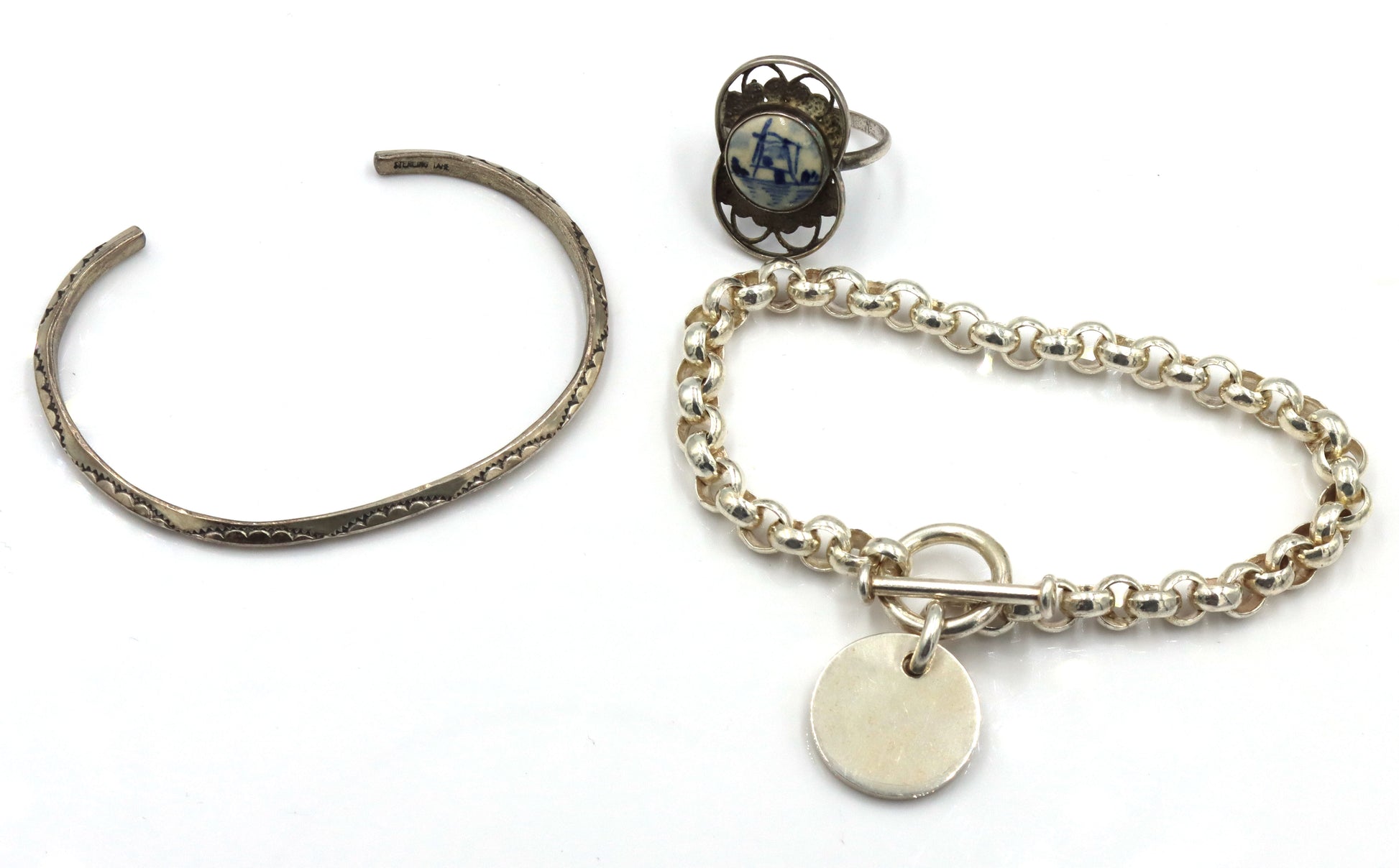 Group lot of Vintage 925 sterling silver jewelry